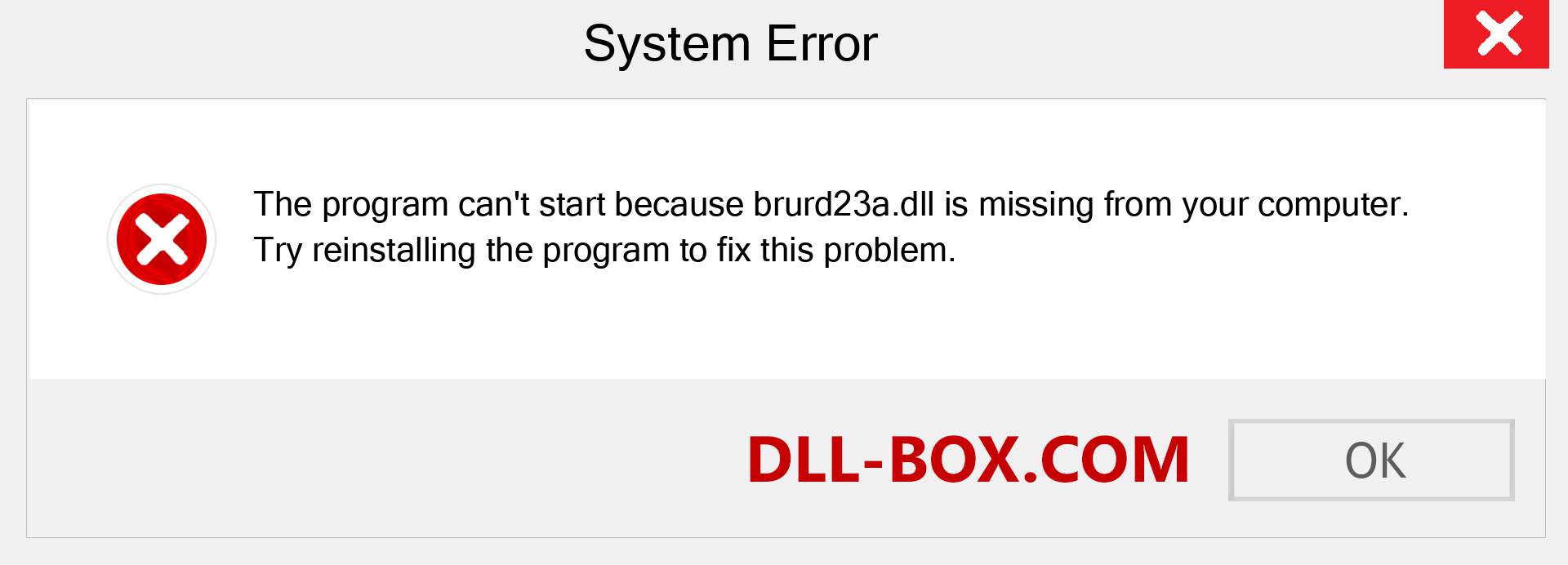  brurd23a.dll file is missing?. Download for Windows 7, 8, 10 - Fix  brurd23a dll Missing Error on Windows, photos, images